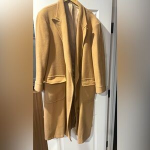 Men’s camel hair overcoat, extra long